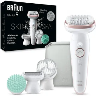 Braun Silk-épil 9 SkinSpa 9-080 Weiß/Rosa