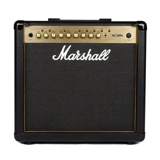 Marshall MG50GFX Gitarren-Combo-Verstärker mit integriertem FX Übungsverstärker geeignet für E-Gitarre - Schwarz und Gold