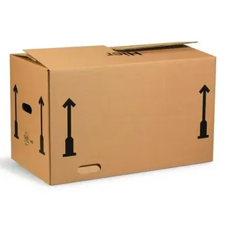 None Umzugskarton Wellpappe L650xB350xH370mm zweiwellig braun