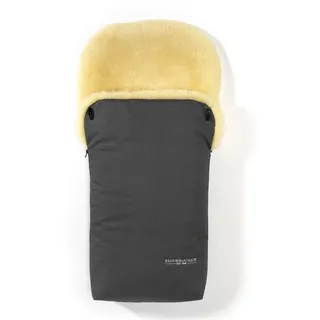 Hofbrucker Lammfell-Fußsack Putzi Kinderwagen, Buggy/Winterfußsack wind- & wasserabweisend/Warmer Fußsack Oberteil abnehmbar/echtes Lammfell/Made in Germany - Einheitsgröße (1er Pack)