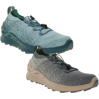 LOWA Sneaker-Laufschuhe Fusion Low Damen City-Schuhe mit Socken-Passform und LOWA-DynaPU-Zwischensohle 320415 Grau/Rosa oder Blau - 37 1/2