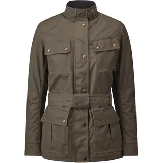 Belstaff Trialmaster wasserdichte Damen Motorrad Wachsjacke, grün, Größe 46