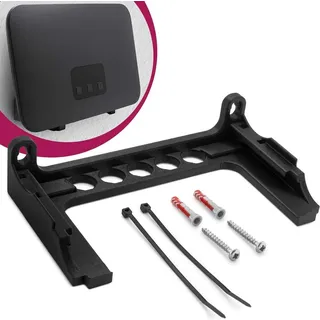 mobilefox Wandhalterung passend für Telekom Speedport Smart 4 | 4 Plus Router Wandhalter WLAN Halterung Halter mit Kabelmanagment, dual Band