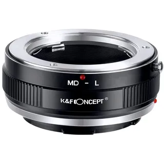 K&F CONCEPT Objektivanschlussadapter MD-L Manueller Fokus Kompatibel mit Minolta Rokkor (SR/MD/MC) Objektiven auf L-Mount Kameragehäuse.
