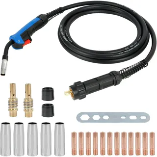 FELIXLEO Elektroschweißgerät MIG/MAG Schweißbrenner MB15AK 5m Schlauchpaket Schutzgas CO2, 1-tlg.
