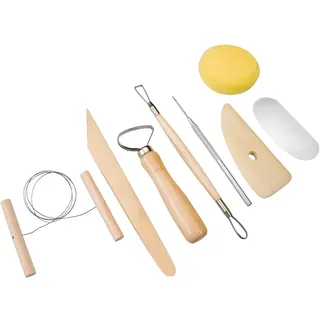 Peter Bausch GmbH & Co. KG PEBARO TOE300 - Töpferset 8-teilig zum Modellieren, 8-teiliges Töpferset zum Modellieren.