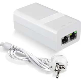 PROCET Gigabit PoE Injektor 36V-48V 15,4W IEEE802.3af Standard Konformität PoE Ethernet Adapter für eero PoE 6, UniFi U6 Pro, U6 Mash Pro, G5 Bullet, Reolink RLC-810A/820A IP-Kamera, Wireless AP