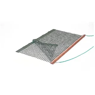 Sport-Thieme Tennis Schleppnetz | Gewicht: 8,2 kg | Doppeltes Netz-Gewebe zum Abziehen von Tennisplätzen | 2X 1,5 m mit eingearbeiteter Hartholzschiene inkl. Schleppleine | Markenqualität