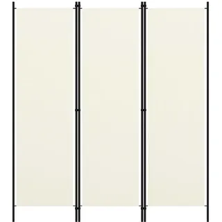 vidaXL 3-tlg. Raumteiler Weiß 150x180 cm