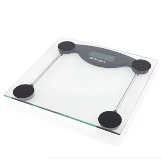 Orbegozo PB 2211 Badezimmerwaage, Touch-Aktivierung, Überlastungs- und Batterieanzeige, LCD-Display, max. 150 kg
