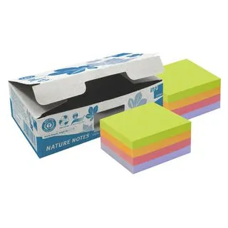 Info Haftnotizen Nature Notes, 5654-97box, neon, 75 x 75mm, selbstklebend, 2x 400 Blatt