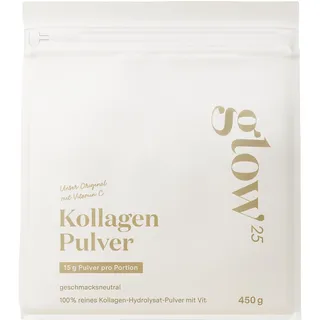 Glow25 Kollagen Pulver mit Vitamin C 450 g