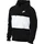Fleece Color-Blocked Hoodie Herren 010 black/white/white L