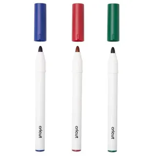 Cricut 3 Stifte permanent ölbasierte Tinte - 2.5 mm Rot Grün Blau