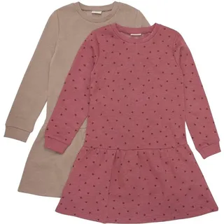 MINYMO Sweat Dress LS (2-pack) apple butter (4640) 104