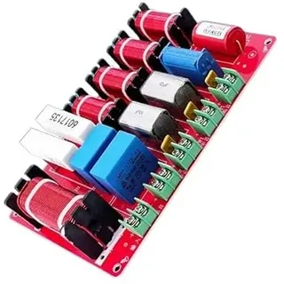 HOOCI 2 Stück 4-Wege 300W Bühnenlautsprecher Frequenzweiche Filter Heimkino Stereo 4-Einheiten Schaltung Stereo Frequenzteiler Audio