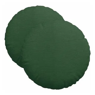 vidaXL Sitzkissen Ø 40 cm grün 2 St.