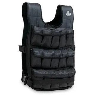 Matchu Sports Gewichtsweste 20 kg Verstellbar für Krafttraining - CrossTraining