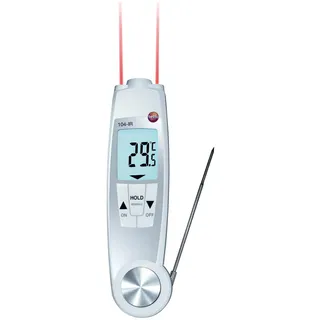 TESTO 104-IR Infrarot- und Kerntemperatur-Lebensmittelthermometer weiß, 1 St.