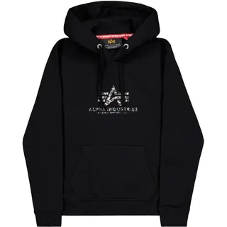 Alpha Industries Hoodie BL Mirror Leo Schwarz S