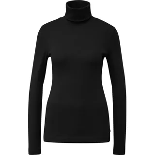 QS Rollkragenshirt Schwarz XS