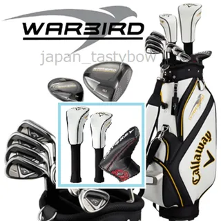 Callaway Herren Schlägerset WARBIRD 10 mit Caddy Bag Modell 2019 Carbon Graphit