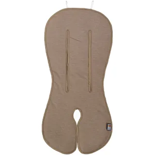 Merino Kinderwagen Auflage – Atmungsaktive Sitzauflage für Kinderwagen & Babyschale – Universal Buggy Einlage – Kaarsgaren (Taupe)