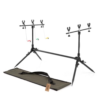 ERYUE Rod Pod Rutenhalter-Einstellbare Einziehbare Karpfen Angelrute Pod Stand Halter Angeln Pole Pod Stand Angeln Angelgerät Angelzubehör