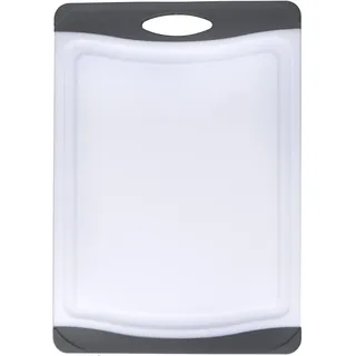 MasterClass Anti-Microbial Anti-Rutsch Schneidebrett, Rechteckige Sicherheit Schneidebrett, Heavy Duty Kunststoff, die nicht stumpf Messer, reversibel, spülmaschinenfest Küche Zubehör, groß