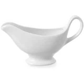 Hendi 1x Sauciere, Porzellan, weiß, 18 x 5,5 x 13 cm