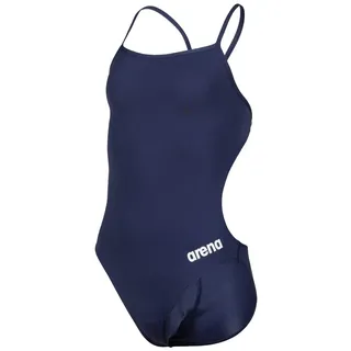 Arena Mädchen Girl's Team Swimsuit Challenge Solid Badeanzüge, Navy-white, 164 EU