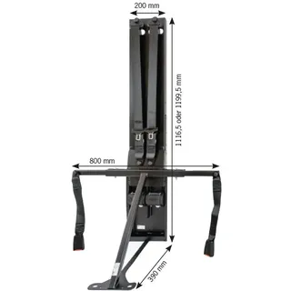 CTA Universal Gurtbock für 2 Personen erhöht (83 mm höher)