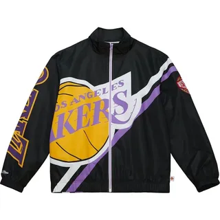 Los Angeles Lakers NBA Mitchell & Ness Exploded Logo Warm Up Jacke Schwarz-L - Schwarz - L