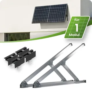 Flachdach- und Wand Montageset für 1 Modul waagerecht - 30mm