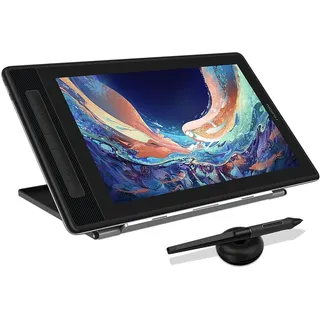 Huion Kamvas Pro 16(2.5K) IPS Panel QHD LCD Grafiktablett 43.62cm x 24.73cm, 8192 Stufen Druckempfindlichkeit, 145% sRGB, 5080LPI, 2560x1600 2.5K QHD+ Auflösung (HUGT1602)