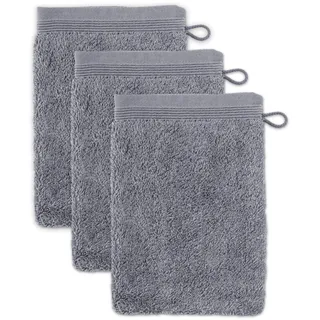 Waschhandschuh 15 x 20 cm stone 3 St.