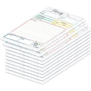 PRICARO Telefonnotizblock, A5, Doodles, 10 Stück