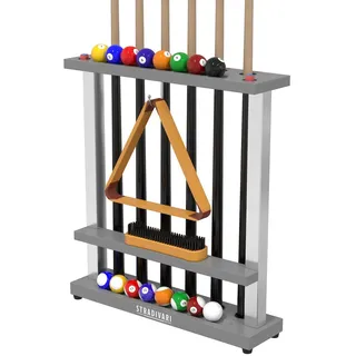 Stradivari Billard-Queue Ständer "Francesca", Grau"