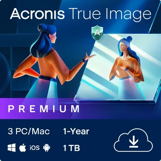 Acronis True Image Premium 2026 + 1TB Cloud / 3 PC / 1 Jahr / KEY (ESD)