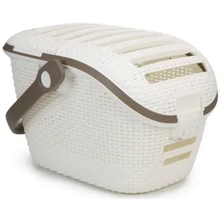 Curver Katzen Transportkorb/Reisekorb STYLE creme/mocca