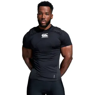 Canterbury CCC-Schutz Rugby-Schutzweste, Schwarz/Weiß/Silber, XL