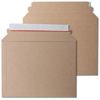 kraftmax 50 x Kraftmax Premium Verpackung/Versandtaschen - Frustfreie Versandtasche aus Pappkarton - DIN A5-23,5 x 18 cm