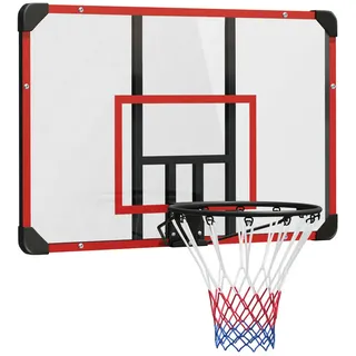 sportnow Basketballkorb Schwarz/Rot 113 x 61 x 73 cm