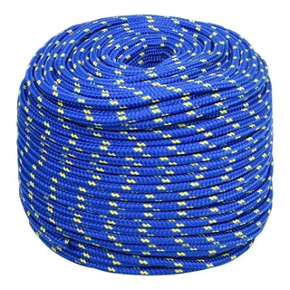 vidaXL Leinen Bootsseil 10 mm 100 m Polypropylen Blau