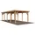 Einzel-Carport 360 x 512 cm Braun tauchgrundiert