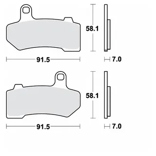 TRW Bremsbelagsatz, Scheibenbremse MCB781PC