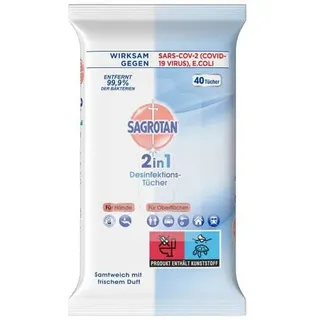 Sagrotan 2in1 Desinfektionstücher 40 St.