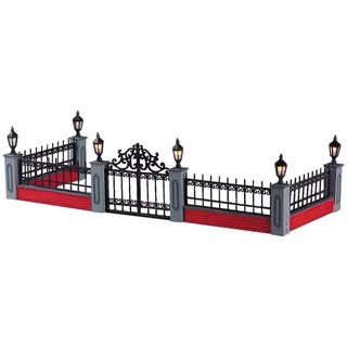 Lemax Lighted Wrought Iron Fence Weihnachtsdorf