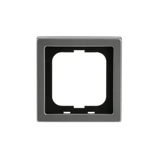 Rahmen einfach aus Edelstahl mit Anti-Fingerprint-Oberfläche, Maße 80 x 80 x 11 mm - edelstahl, Retail