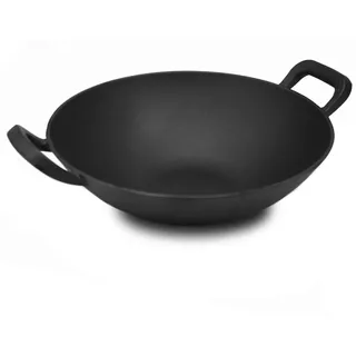 FireRocket Wok Grill-Wok Gusseisen Ø 34 cm